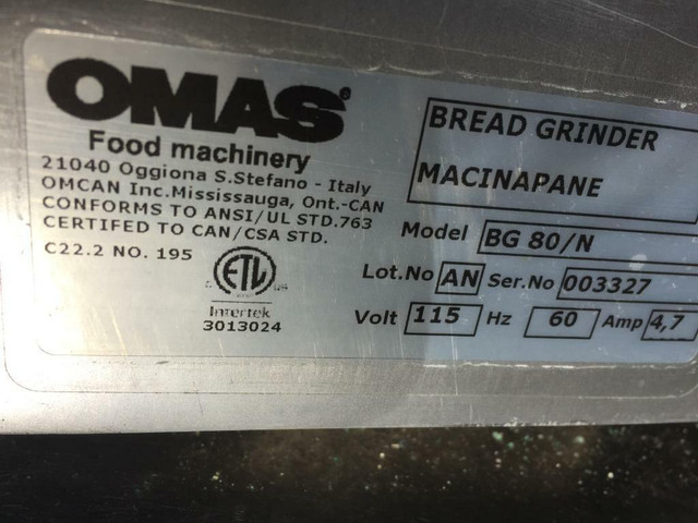 Bread Grinder Machine ( breadcrumb ) in Industrial Kitchen Supplies in Toronto (GTA) - Image 2