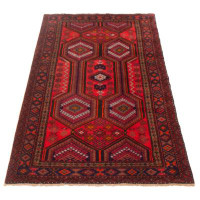 Isabelline Clayberg Red Rug 3'10" x 7'3"