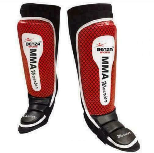 Benza warrior mma shinguard with instep, Shin protector only at Benza Sports in Exercise Equipment