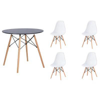 Wrought Studio Modern Dining Table Set With 4 Chairs