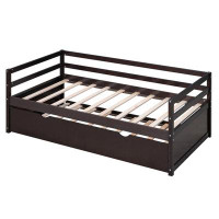 Red Barrel Studio Twin Size Wood Daybed With Twin Size Trundle