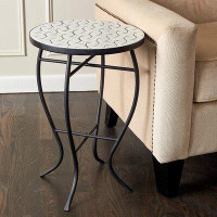Red Barrel Studio Accent Side Table, White