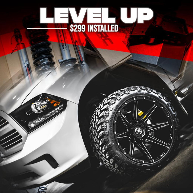 Level Up your Truck/Jeep for $299 ONLY! Lift Kits, Level Kits, Block Kits! Same Day Installs! in Other Parts & Accessories in Edmonton Area
