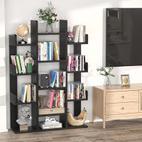 Rubbermaid Bookshelf, Tree-Shaped Bookcase Storage Shelf With 13 Compartments, Books Organizer Display Cube Shelves, Ind
