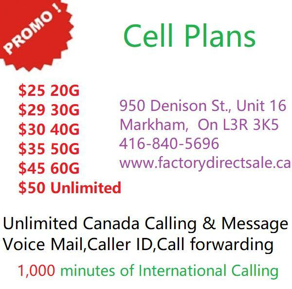 Promotion! Cell Phone Plans starting from $25! in Cell Phone Services