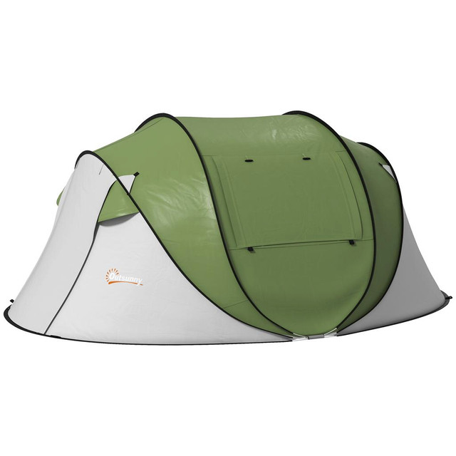 Camping Tent 110.2" L x 81.9" W x 46.1" H Green in Fishing, Camping & Outdoors - Image 2