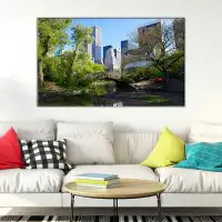 Made in Canada - Ebern Designs 'Central Park, NYC' Photographic Print on Canvas