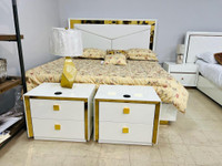 White and Gold Bedroom Set on Clearance !!