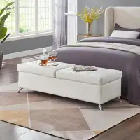 Latitude Run® 56.7" Bed Bench with Storage