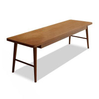 Lilac Garden Tools 78.74" Brown Rectangular Solid Wood desks