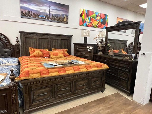 Traditional Style Solid wood Bedroom Set on Discount  !! in Beds & Mattresses in Toronto (GTA) - Image 2