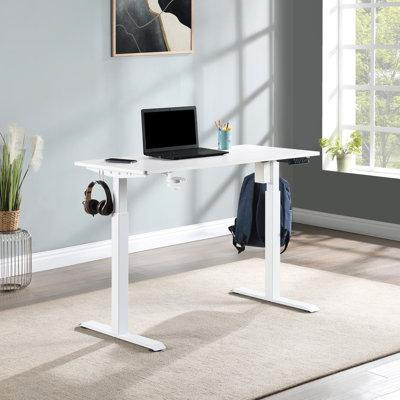 Inbox Zero Primo 48" Electric Sit-To-Stand Desk in Desks