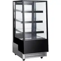 Brand New Square Glass 3 Tier 26 Refrigerated Pastry Display Case
