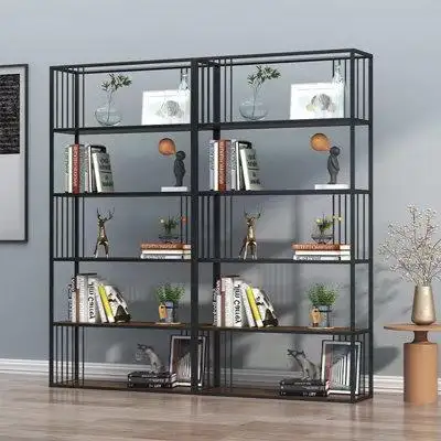 First Light Homes, LLC Metal Geometric Bookcase