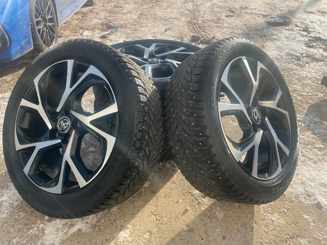 2018-2022 Toyota C-HR OEM Rims and Nokian Studded Winter Tires in Tires & Rims in Edmonton Area - Image 2