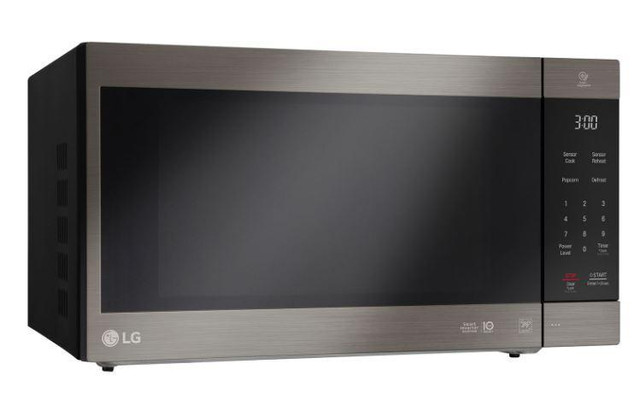 LG LMC2075BD 2.0 Cu. Ft. NeoChef Countertop Microwave with Smart Inverter and EasyClean - Black Stainless Steel in Microwaves & Cookers - Image 3