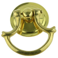 D. Lawless Hardware 1-1/8" Bail Finger Pull Solid Brass