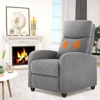Latitude Run® Modern Recliner Chair for Living Room in , Grey Fabric