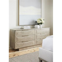 Vanguard Furniture Bowers 6 - Drawer 75" W Solid Wood Double Dresser