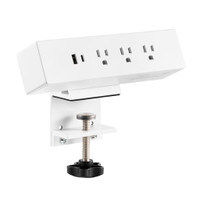 MotionGrey Clamp-Mounted Surge Protector - White