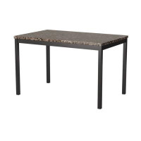 Wrought Studio Simple Style Dining Table With Faux Marble Table Top, Kitchen Table