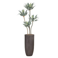 Vintage Home 70"H Vintage Real Touch Agave, Indoor/ Outdoor, In Rounded Pot ( 18X18x50"H )