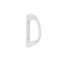 G.A.S. Hardware Omega Sliding Patio Door Handle Set - No Key - White