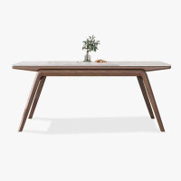 Corrigan Studio Modern Simple Rectangular Sintered Stone Dining Table