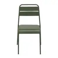 Latitude Run® Deyvon Outdoor Side Chair In Dark Green - Set Of 2
