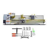 RC-210E  8*39 Electronic Pulse Precision Metal Bench Lathe  Metric/Imperial Thread System Lathe 110V 1100W 028501
