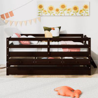 Harriet Bee Bed With  Safety Fence, Climbing Ladder, Storage Drawers And Trundle