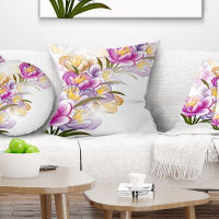 East Urban Home Floral Vector Flowers Pillow