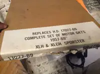 1957-1969 NOS HD XLH XLCH Sportster Complete Set Motor Gaskets