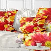 Made in Canada - East Urban Home Floral Flower Background Photo Lumbar Pillow