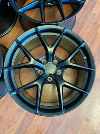 18 Staggered/non-Staggered  Sentali SS3 Matte Black BMW/Civic Type R Wheels