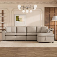 Latitude Run® 109.8"L-shaped Couch Storage  Sectional