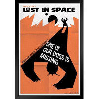 Poster Foundry Lost In Space One Of Our Dogs Is Missing By Juan Ortiz Episode 13 Of 83 Art Print Black Wood Framed Poste