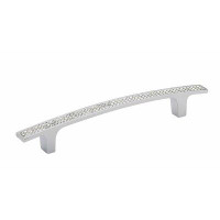Richelieu Metal and Crystal 5 1/16" Centre to Centre Bar Pull