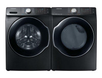 SAMSUNG 27 FRONT LOAD WASHER & DRYER SET. STAINLESS STEEL BRAND NEW. SUPER SALE $1599.00 NO TAX.