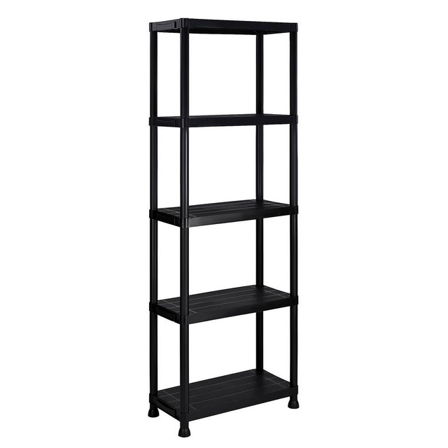NEW 2 PACK 5 TIER GARAGE SHELVING UNIT HEAVY DUTY PLASTIC AMPSR06 in Other in Alberta