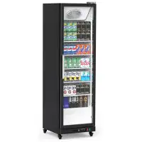 babevy Commercial Refrigerator, Display Fridge Merchandiser Upright Beverage Cooler