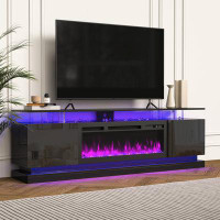 Ivy Bronx TV Stand For Tvs Up To 80" With Electric Fireplace Included