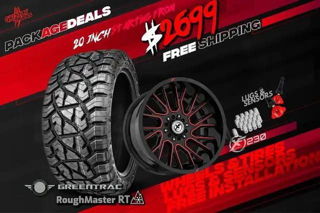 Wheels + Tires + Lug nuts + Sensors + Installed for as low as $1498! Grizzly Deals are BACK! in Tires & Rims in Saskatoon - Image 4