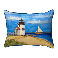 East Urban Home Brant Point Lighthouse, MA Indoor/Outdoor Pillow