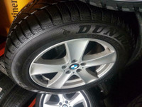 WINTER PACKAGE Set of 4 ~~~ 18' BMW X5 xDrive Original RIMS (5x120mm) & RUNFLAT TIRES ~ 255/55R18 Dunlop SP M3 DSST ~70%