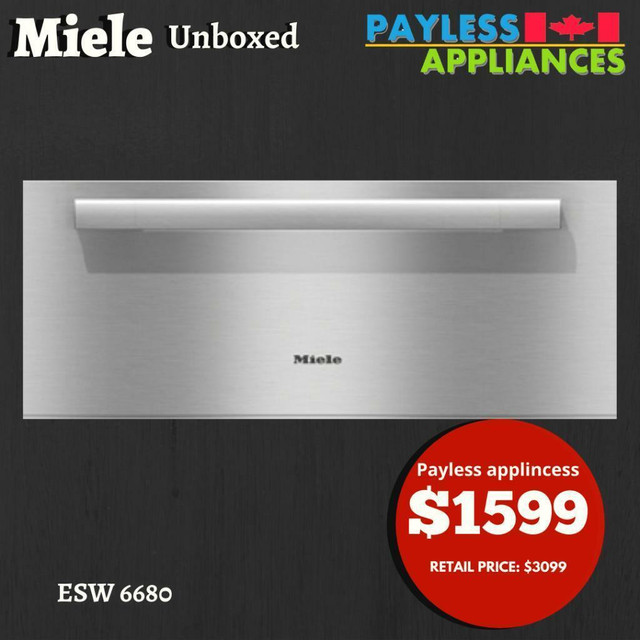 Melie 30 ESW 6680 PureLine CleanTouch stainless steel warming drawer in Stoves, Ovens & Ranges in Markham / York Region