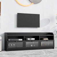 Latitude Run® Modern TV Stand With Acrylic Board Door For Tvs Up To 65"