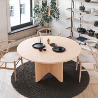 Brick Mill Craft Furniture Modern Round Maple Dining Table