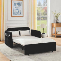 Winston Porter Convertible Sofa Bed with USB Power Port/2 Pillows