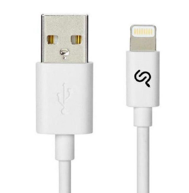 1M (3 ft.) Lightning Cable - Apple MFi Certified Lightning to USB Charging Sync Cable - 1/Pack - White in Cell Phone Accessories in West Island